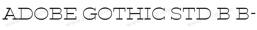 Adobe Gothic Std B B字体转换